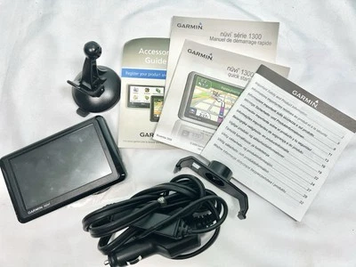 Garmin Nuvi 1390LMT GPS Navigator 4.3" Screen and Power Supply - Image 1 of 4