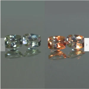1.39ct único 100% natural cambio de color diáspora par - Imagen 1 de 3