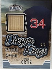 DAVID ORTIZ 2020 Leaf Lumber Kings Game Used BAT Relic Patch SP /7 Red Sox Twins