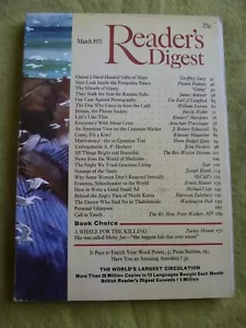 READER'S DIGEST / MARCH 1973 / A WHALE FOR THE KILLING - Picture 1 of 1