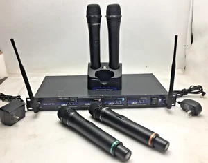 VocoPro UHF-5805 4 Channel Rechargeable Wireless Microphone System - Plz Read - Picture 1 of 11