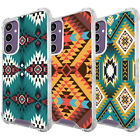 For Samsung Galaxy S20/S21/S22/S23/S24 Western Tribal Prints Clear Bumper Case
