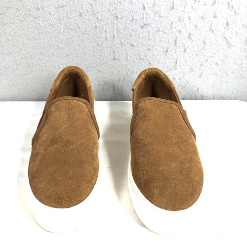 UGG Sneakers Donna 8.5 Marrone Alameda Scamosciato Mocassino Slip On Piatto Casual Preppy