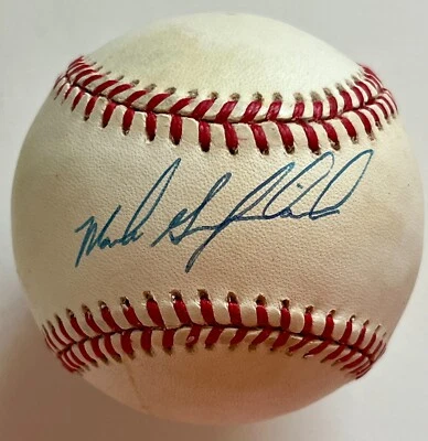 MARK GRUDZIELANEK (Expos/Cubs/Dodgers) signed National League Baseball - Image 1 of 2