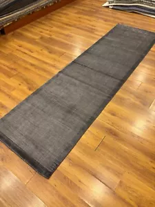 Black Runner Rug, 2.6x9.8 ft Rug, Decorative Carpet, Black Hallway Entryway Rug - Picture 1 of 10