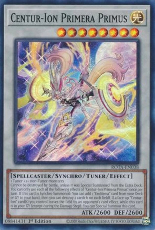 x3 Centur-Ion Primera Primus - ROTA-EN038 - Super Rare - 1st Edition Yu-Gi-Oh! M - Image 1 of 1