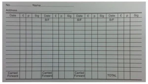 CLUB MEMBERSHIP PAYMENT CARDS , SAVING CLUB CARDS X 25 PALE BLUE - Picture 1 of 1