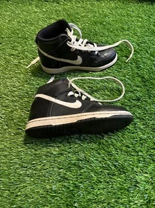 Nike Dunk Hi Preschool Little Kids Black White DH9753 001 Size 11C - Picture 1 of 10