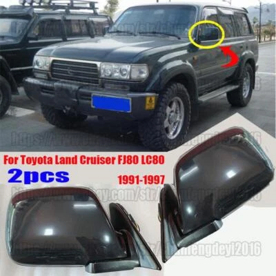 Conjunto de espejo retrovisor 3 líneas para Toyota Land Cruiser 4500 FZJ80 LC80 1991-97 Foto 1 de 4