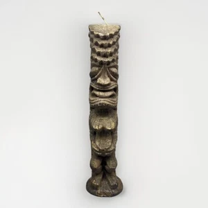 Vintage Hawaii Tiki Totem Carved Candle 15” Hapai Wahine By Candle Co Hawaii - Picture 1 of 18