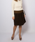 Plaid Wrap Skirt Corduroy Waist Medium Size Preppy Dark Academia Winter