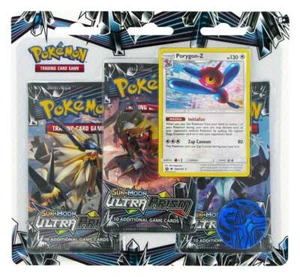Pokemon Sun & Moon Ultra Prism Blister By 3 Envelopes With Card Promo And A - Picture 1 of 3