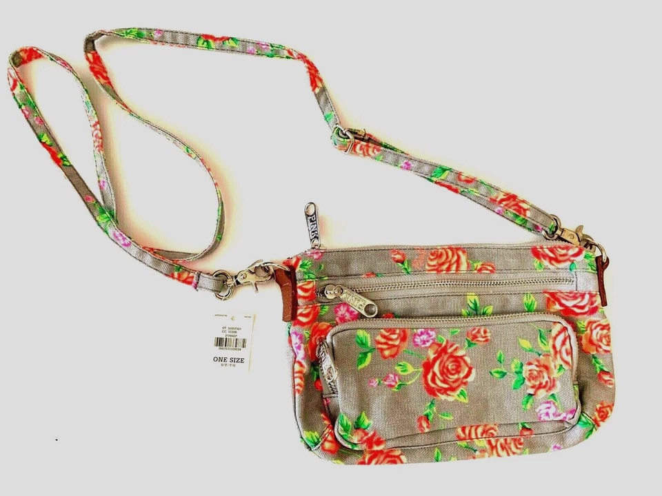 Victoria's Secret Pink Purse Cross Body Bag Floral Print - Image 1 of 1