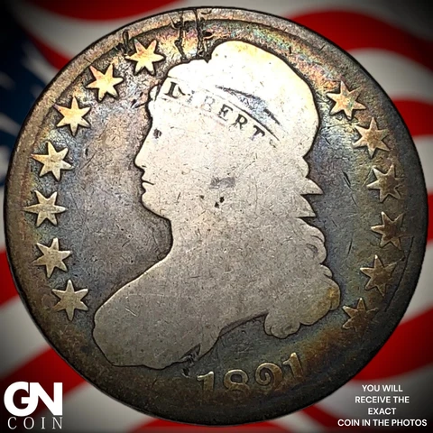 1821 Capped Bust Half Dollar  Q3307 Cover