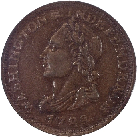 1783 1C WASHINGTON & INDEPENDENCE, "UNITY", NGC MS62BN Cover