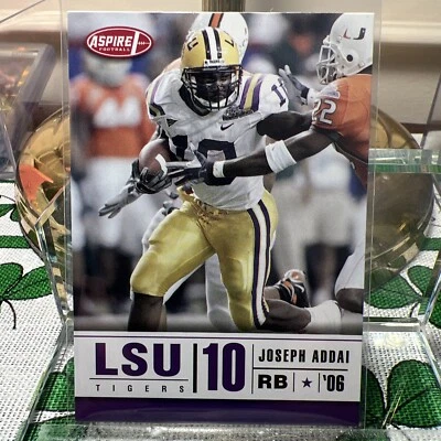 2006 Aspire #13 Joseph Addai LSU Tigers Indianapolis Colts RC - Image 1 of 2