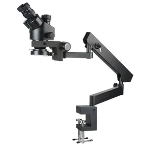 KOPPACE 3.5X-90X Black Trinocular Stereo Microscope Desktop Clip-on Rocker Brack - Picture 1 of 11