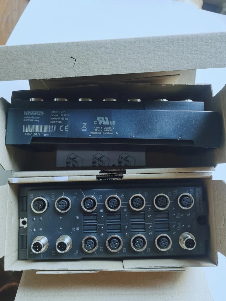 New FLM DO 8 M12 No.2936291 Fieldline Modular Local Bus Device x 1pc - Image 1 of 1