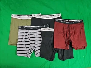 Hanes Big Boys XL 18 Boxer Briefs 5 Pack Stretch/Moisture Wicking Underwear - Picture 1 of 12