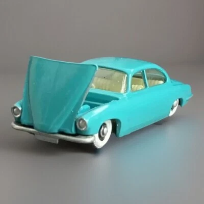 Customized Restored Matchbox No.28 Jaguar MK-10 (Baby Blue w/Whitewall Tires) - Image 1 of 4