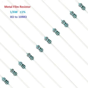 500PCS Metal Film Resistor 1/6W Tolerance ±1% Full Range of Values (0Ω to 10MΩ) - Picture 1 of 5
