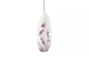 Old Tupton Ware China Lavender Bathroom Light Pull Handle with Cord & Connector - Picture 1 of 5