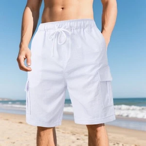 Men's Athletic Shorts Quick Dry Loose-Fit Running Workout Gym Shorts with Pocket - Picture 1 of 14