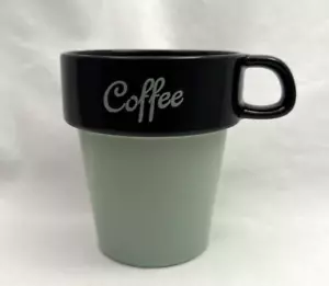 Taza de café verde y negra Mulberry Home Collection 13 oz. - Imagen 1 de 5