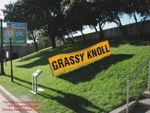 *Dallas, TX - "Grassy Knoll" *Dealey Plaza (JFK Motorcade-Route) - (Postkarte)  - Bild 1 von 2
