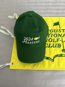Masters 2024 Dated Dark Green Logo Ballcap Hat In Hand Ships Tomorrow Rare ANGC - Picture 1 of 4