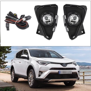 Fits 2016 2017 2018 Toyota RAV4 Pair Fog Lights Bumper Driving Lamps W/Switch - Picture 1 of 11