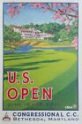 Vintage 2011 US Open Kongresowy plakat promocyjny druk A3/A4 