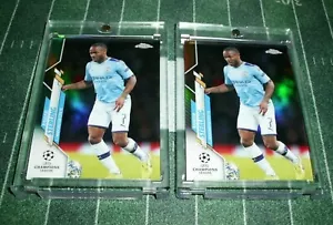 2019-20 Topps Chrome UEFA Raheem Sterling LOT Gold Green Refractor /50 /99 ππ₯ - Picture 1 of 2