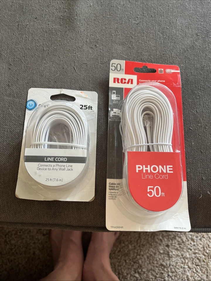 RCA Tp443whn 50 FT Phone Line Cord