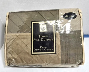 SUITE 109 TIMOR SEIDE DUPIONI KING BETTBEZUG UND (3) STANDARD KISSENBEZÜGE - NEU - Bild 1 von 4
