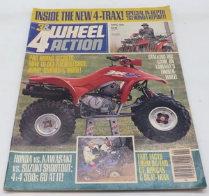 3 & 4 WHEEL ACTION Magazine April 1993 Honda vs Kawasaki vs Suzuki 4x4 300s - Foto 1 di 8