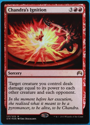 Chandra's Ignition FOIL Magic Origins NM Red Rare MTG CARD (ID# 500132) ABUGames - Image 1 of 2