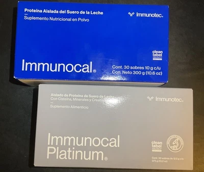 1 Immunocal Classic ( Blue ) & 1 Platinum : 2 BOXES - 60 Pouches + fast ship - Image 1 of 2