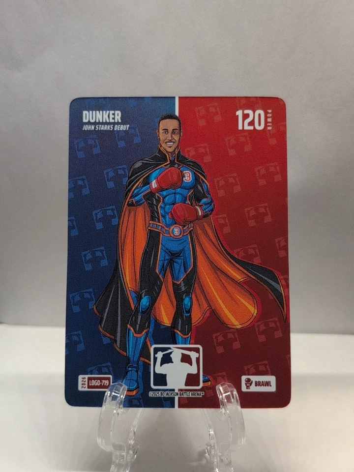 2026 Боевая Арена Бо Джексона DUNKER Джон Старкс #ЛОГОТИП-719 Драка с Логотипом! 🔥🏀 - Изображение 1 из 4