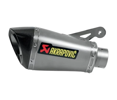 Silenciador sin cordones Akrapovic Titanium Slash-Cut (S-B10SO1-HASZ) Foto 1 de 2