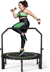 BCAN 450/550 LBS Foldable Mini Trampoline, 40" 40IN, Green - Picture 1 of 8