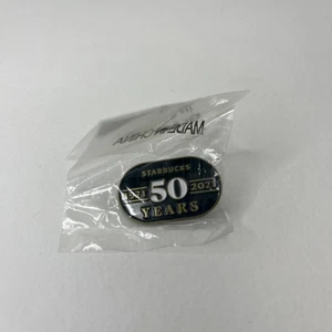 50th Anniversary Starbucks Pin New In Package - Picture 1 of 3