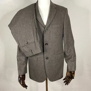 Brooks Brothers 1818 Cambridge 2 Piece Suit 38R 33x31 Vitale Barberis Canonico - Picture 1 of 22