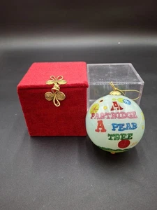 pier 1 imports 12 Days Of Christmas Ornament Partridge Li Bien With Box - Picture 1 of 5