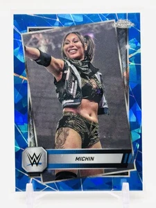 MICHIN - BLUE SAPPHIRE REFRACTOR #168 - 2025 Topps Chrome Sapphire WWE - Picture 1 of 2