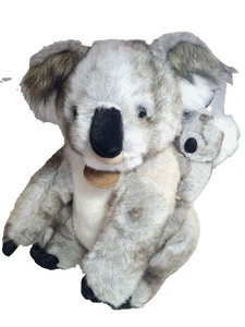 Peluche clásico Aurora 1997 koala y bebé 15" juguete de colección realista - Imagen 1 de 18