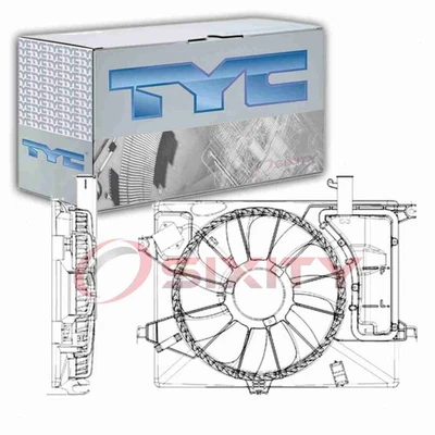 TYC Dual Radiator & Condenser Fan Assembly for 2013-2015 Hyundai Elantra GT gc - Image 1 of 4