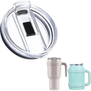 Ersatzdeckel - kompatibel mit Reduzierung 50 Unzen & 40 Becher, transparent  - Bild 1 von 2