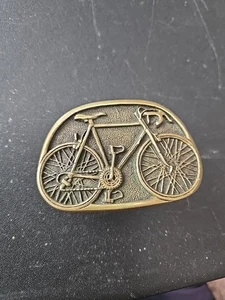 Solid Brass 1978 BTS Road Bicycle Vintage Belt Buckle - Picture 1 of 3