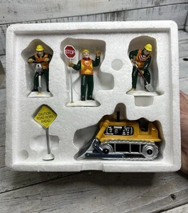 Vintage Dept 56 Snow Village "Men At Work" # 54894 Retired Box & Figures AS-IS - Bild 1 von 24